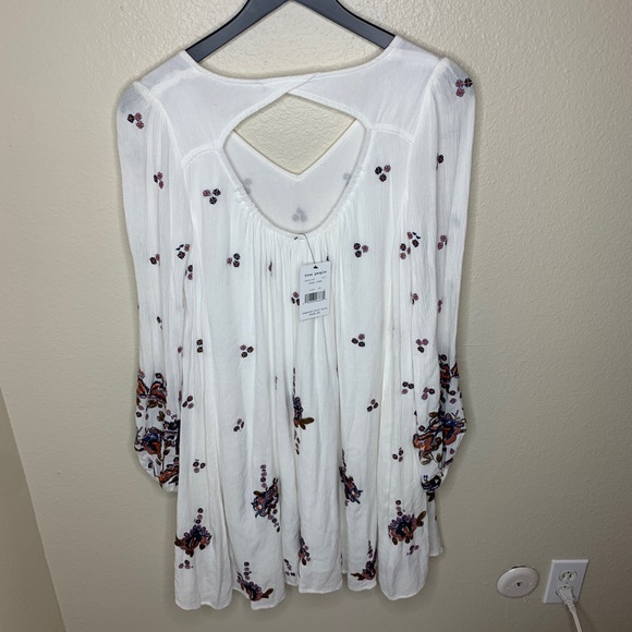 NWT Free People Ivory Embroidered dress - Picture 6 of 6
